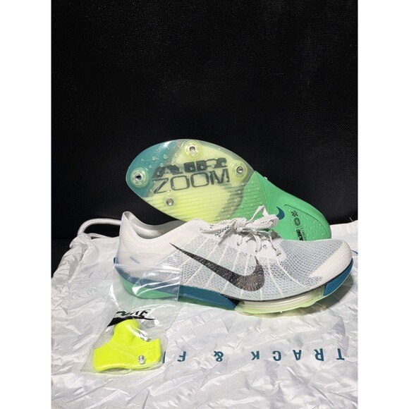New Nike Air Zoom Victory 2 Track Spikes Racing White Green FD8411-100 Men’s 7.5 main image 6